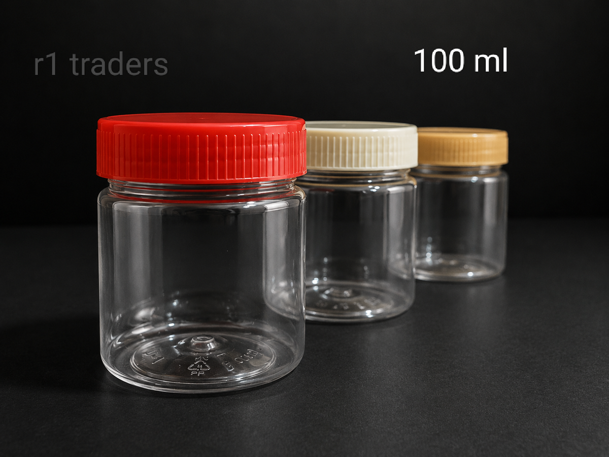 100 ML PET Jar 53 mm cap 336 pcs