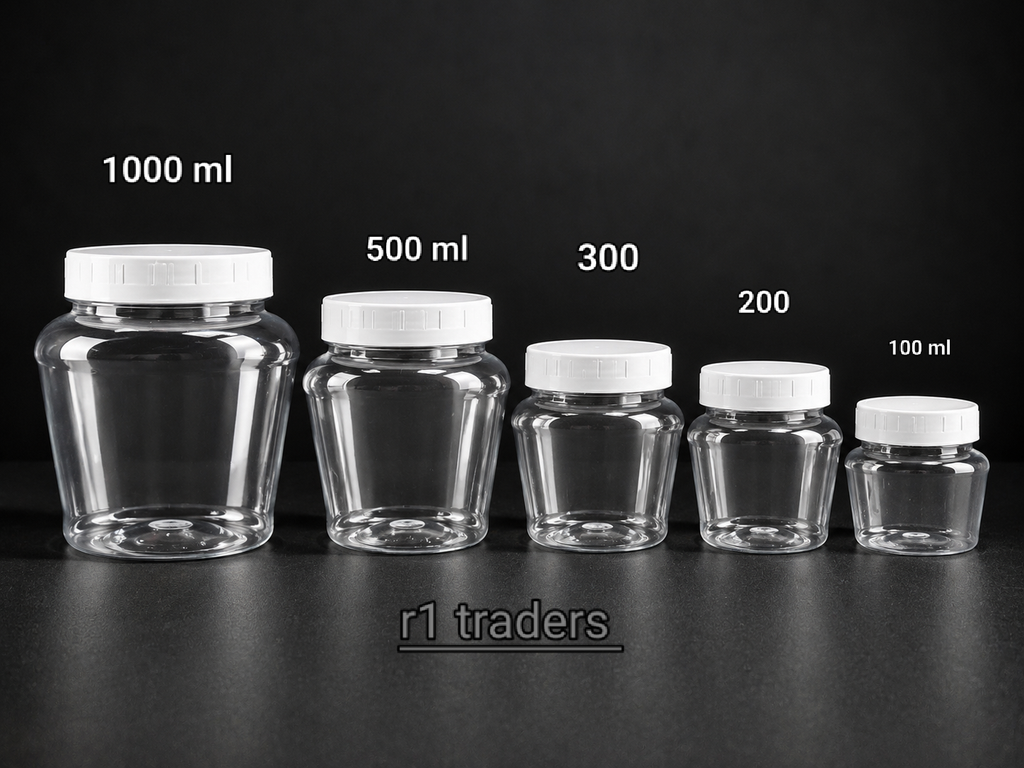Apple pet jar 100 ml to 1000 ml
