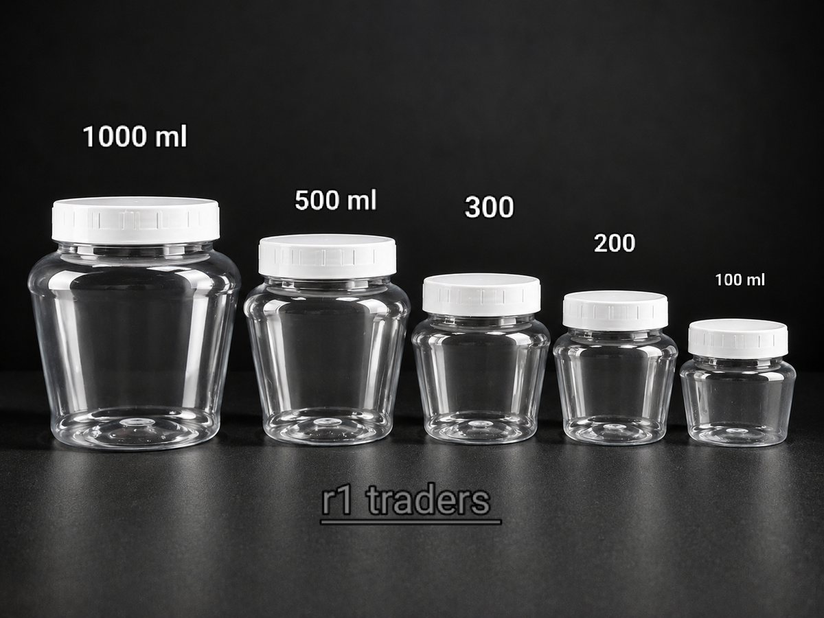 Apple pet jar 100 ml to 1000 ml